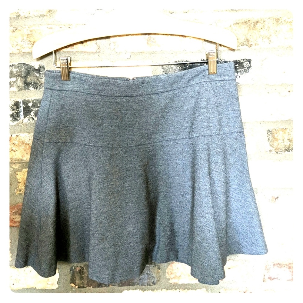Gray A-line Banana Republic skirt